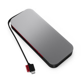 Lenovo Go USB-C Laptop Powerbank 20.000mAh dunkelgrau, integriertes USB-C Kabel