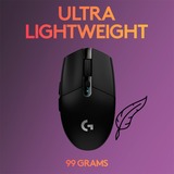 Logitech Gaming G305 LIGHTSPEED Gaming, Gaming-Maus schwarz