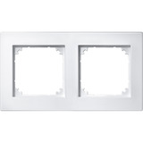 Merten Rahmen zweifach bündiger Einbau weiß, Retail