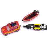 SIKU BLISTER Land Rover Defender mit Boot, Modellfahrzeug 