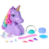 Spin Master Unicorn Academy - Styling Kopf Spielset Wildstar, Schmink- und Frisierkopf 