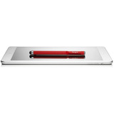 Targus Antimikrobieller glatter Stylus, Eingabestift rot/silber, für Smartphones und Touchscreens