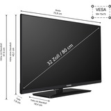 Telefunken XF32AN750M, LED-Fernseher 80 cm (32 Zoll), schwarz, FullHD, Triple Tuner, SmartTV, Android Betriebssystem