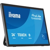 iiyama ProLite T2455MSC-B2, LED-Monitor 60.5 cm (23.8 Zoll), schwarz (matt), FullHD, IPS, Touchscreen, Webcam, USB-Hub, 120Hz Panel
