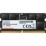 ADATA SO-DIMM 8 GB DDR5-5600  , Arbeitsspeicher schwarz, AD5S56008G-S