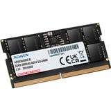 ADATA SO-DIMM 8 GB DDR5-5600  , Arbeitsspeicher schwarz, AD5S56008G-S