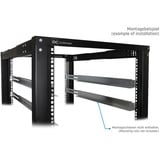 Alphacool ES 19" Open Frame Serverrack , Rack, Server-Gehäuse schwarz, 12 Höheneinheiten