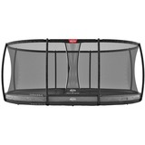 BERG Toys Trampolin Grand Elite InGround, Fitnessgerät grau, oval, 520 x 345 cm, inkl. Sicherheitsnetz Deluxe