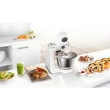 Bosch Home MUM58231 Küchenmaschine weiß/silber, 1.000 Watt, Serie 4