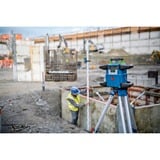 Bosch Professional Akku-Rotationslaser GRL 650 CVHG Professional, 18Volt, mit Baustativ blau, Akku ProCORE18V 4,0Ah, Koffer, grüne Laserlinie