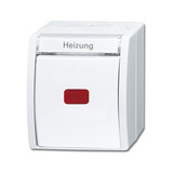 Busch-Jaeger Heizung-Notschalter 2601/6 SKWNH-54 weiß, Retail