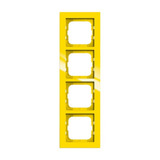 Busch-Jaeger Rahmen 4-fach gelb, Retail