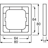 Busch-Jaeger Rahmen eins fach weiß, Retail