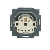 Busch-Jaeger Schutzkontakt Steckdose mit erhöhtem Berührungsschutz aluminium, Retail