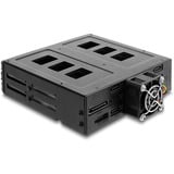DeLOCK 5.25″ Wechselrahmen für 6 x 2.5″ SATA oder SAS HDD / SSD mit Schloss, Einbaurahmen 