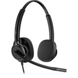 HP Poly Mission 425 kabelgebundenes Stereo-USB-Headset BULK schwarz, USB Type-C und Type-A, PU-Leder-Ohrpolster (Oberflächenmaterial)