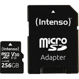 Intenso UHS-I Professional 256 GB microSDXC, Speicherkarte schwarz, UHS-I U3, Class 10