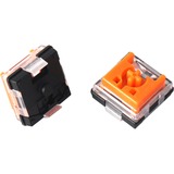 Keychron Low Profile Optical Orange Switch-Set, Tastenschalter orange/transparent, 87 Stück