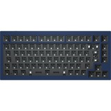 Keychron Q1 Barebone ISO, Gaming-Tastatur blau, Hot-Swap, Aluminiumrahmen, RGB
