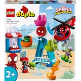 LEGO 10963 DUPLO Marvel Spider-Man & Friends: Jahrmarktabenteuer, Konstruktionsspielzeug Freizeitpark mit Spielzeug-Hubschrauber, Hulk und Green Goblin Figur