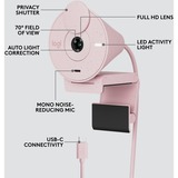 Logitech Brio 300, Webcam rosa, Rose