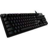 Logitech G512 CARBON LIGHTSYNC, Gaming-Tastatur schwarz, DE-Layout, GX Red