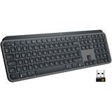 Logitech MX Keys, Tastatur graphit/schwarz, US-Layout, 2,4 GHz, Bluetooth, kompatibel mit Apple macOS, PC, Microsoft Windows, Linux, iOS, Android