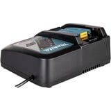 Makita Akku-Kombo-Kit DLX2533TJ, Akku-Bohrschrauber DDF489Z + Akku-Schlagschrauber DTW300Z, 18Volt blau/schwarz, 2x Li-Ionen Akku 5,0Ah, MAKPAC