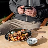 Petromax Camping Besteck, 5-teilig Griffe aus Walnussholz