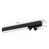Philips HUE White & Color Ambiance Centris 3er Deckenspot, LED-Leuchte schwarz