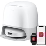 Roborock Qrevo CurvX, Saugroboter weiß, Mit Multifunktions-Dockingstation 3.0 Thermo+