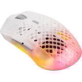 SteelSeries Aerox 3 Wireless Gen 2 Ghost, Gaming-Maus weiß/transparent