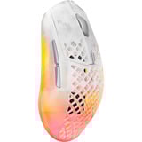 SteelSeries Aerox 3 Wireless Gen 2 Ghost, Gaming-Maus weiß/transparent