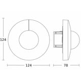 Steinel Präsenzmelder IS 3360-R Unterputz COM1, Bewegungsmelder weiß, Retail