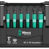 Wera Bit-Check 6 TX Impaktor 1, 1/4", 6-teilig, Bit-Satz diamantbeschichtet, extrem belastbar