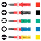 Wera Kraftform Kompakt VDE Big Pack 1, 26-teilig, Schraubendreher gelb/rot, inkl. 2 Steckgriffe, VDE-Wechselklingen