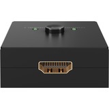 goobay Manuelle HDMI-Umschaltbox 2 auf 1 (4K @ 30Hz), HDMI Switch schwarz
