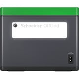 APC Schneider tragbare OffGrid Powerstation 500 schwarz/grün, Lithium-Ionen Akku 517Wh, 2x 230V 500W, 3x USB-A, 2x USB-C PD