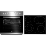 BEKO BUE22021X, Herdset edelstahl/schwarz