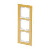 Busch-Jaeger Abdeckrahmen 3-fach, Abdeckung gelb, Retail