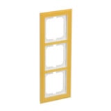 Busch-Jaeger Abdeckrahmen 3-fach, Abdeckung gelb, Retail