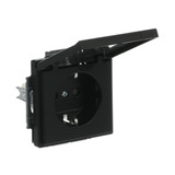 Busch-Jaeger Schutzkontaktsteckdose Einsatz schwarz, Retail