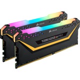 Corsair DIMM 16 GB DDR4-3200 (2x 8 GB) Dual-Kit, Arbeitsspeicher schwarz, CMW16GX4M2E3200C16-TUF, Vengance RGB Pro, INTEL XMP