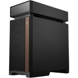 DeepCool CL6600, Tower-Gehäuse schwarz/holz, Tempered Glass
