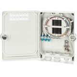 Digitus FTTH/FTTB-Anschlussgehäuse, bestückt, OS2, 12 Fasern, Spleißbox grau, LC/PC