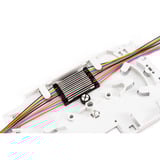 Digitus LWL Crimpspleißschutz, mit Telekomzulassung TS0338/96, Kabelführung silber, 15er Streifen, 