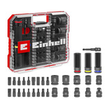 EINHELL KFZ-Impact-Stecknuss- und Bit-Set in XL-CASE, 32-teilig, Bit-Satz 