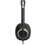 HP Poly Mission 815 Mono-USB-Headset (kabelgebunden) BULK schwarz, USB Type-C und Type-A, PU-Leder-Ohrpolster (Oberflächenmaterial)