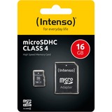 Intenso microSDHC 16 GB, Speicherkarte Class 4