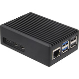 Inter-Tech ODS-739 Raspberry Alu Case, Gehäuse schwarz, für Raspberry Pi5